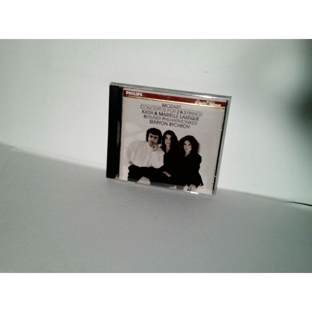 Mozart Concertos For 2 & 3 Pianos Katia & Marielle Labeque CD 1990